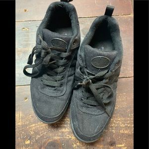 Adult Size 9M Black Canvas Split Sole Hip Hop Jazz Sneakers Dance Shoes